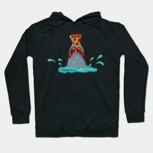 Shark Eating Pizza, Funny Pizza Lover Hoodie